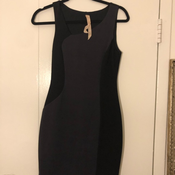 Bailey44 black and gray fitted dress - Picture 2 of 5